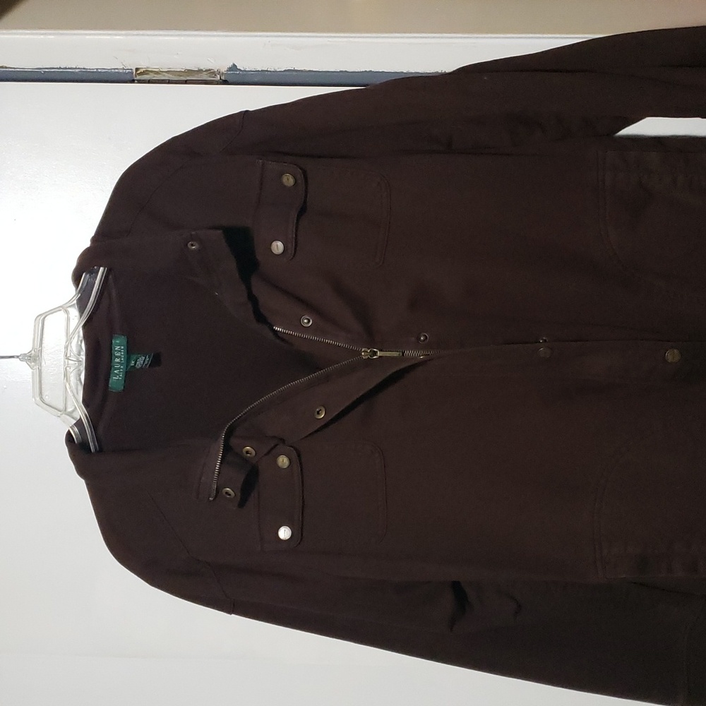 Dark Brown Zip Up Jacket